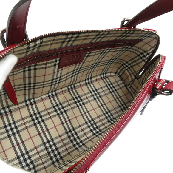 Burberry Nova Check Patent Tote Bag - Picture 3 of 6